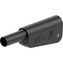 SLM-4A-46 Sicherheits-Lamellenstecker Stecker Stift-Ø: 4 mm Schwarz 1 St. - Stäubli
