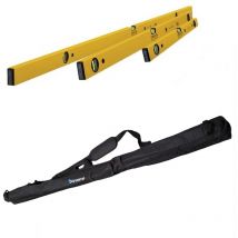 Stabila 70-2 Series Box 3 Vial Spirit Levels 60cm 120cm 180cm + Bag STB702SET
