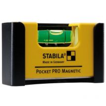 Stabila Messgeräte - Stabila Wasserwaage Pocket Pro Magnetic, 7 Cm Seltenerd-magnetsystem