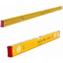 96-2 Double Plumb Ribbed Box Section Level 1800mm & 600mm Pack of 2 - Stabila