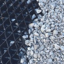 Stabilisateur de gravier flexible ≃ 50m² - Noir - tencate