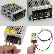 Trade Shop - Stabilisierter Netzteiltransformator für LED-Streifen 24V DC Schaltampere - -10 Ampere-