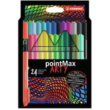 Stabilo Arty PointMax Fiber Tip Pen Assorted - Pack of 24
