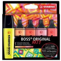 Cf. 5 Evidenziatori Boss Arty Colori Caldi X1