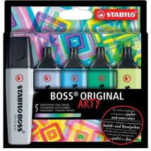 Cf. 5 Evidenziatori Boss Arty Colori Freddi X1