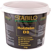 Stabilo Befestigungstechnik - Stabilo Holzleim 5kg D-3 Holzkleber Weißleim Kleber Wasserfest Leim Holz