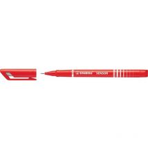 Sensor fine Pen 0.3mm Line Red (Pack 10) - Stabilo