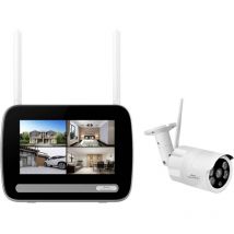 Stabo - multifon security v 51136 senza fili-KIT videosorveglianza senza fili con 1 camera 2304 x 1296 Pixel 2.4 GHz