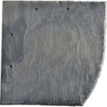 Stabuflex - Schindel Bogenschnitt rechts anthrazit 25x25 cm Dach Wand Verkleidung