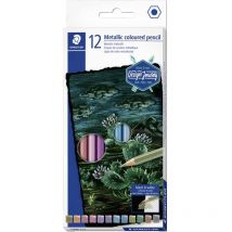 Staedtler - Crayon de couleur metallic 146M hexagonal tendre 146M C12 12 pc(s)