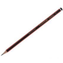 Staedtler - 110 Tradition f Pencil Red/Black Barrel (Pack 12)