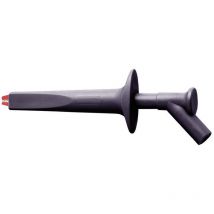 Stäubli - AB200 Sicherheits-Abgreifklemme Steckanschluss 4 mm cat iv 1000 v Schwarz