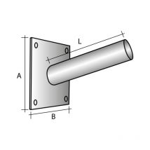 Staffa a muro SEM diametro 60mm 200x200x250mm acciaio zincato - 4340