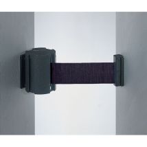 Staffa da parete, plastica nera, adatta per cinghia