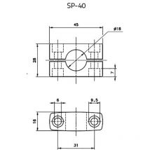 95ACC1370 Staffa di montaggio SP-40 1 pz. - Datalogic