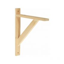 Solo Quadrato Legno Grezzo Naturale, H.28 x P.32 Cm Centrale Brico