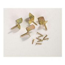 Winox - Staffe universali in acciaio grigio da avvitare, altezza 8 x larghezza 4 x profondità 3 cm Sans marque