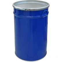 Stahlfass 60 Liter Hobbock Deckelfass Zyklon Staubabsaugung Geeignet Metall Blechfass Mülleimer Behälter Kübel mit 2 Seitlichen Fallgriffen Stabil