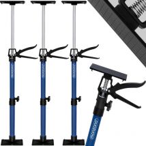 Monzana Türspanner Im 3er Set 50-115cm Zargenspanner 30kg Belastbar Gummierte Druckplatte Mit Kugelgelenk Bis Zu 45 Grad Verstellbar