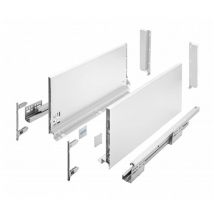 Stahl Unterfluführungen Schubladensystem Weiß Soft Close Dämpfung 300mm 200mm