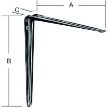 Vormann Stahlblechkonsole 150x200 mm weiß