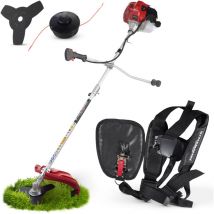 Stahlmann - Freischneider Benzin MS520 – Motorsense Benzin mit kraftvollem 2PS Motor, 42cm Schnittbreite, 1,3 Liter 2-Takt – Rasenkantenschneider und