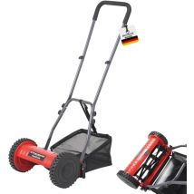 Spindelmäher RoyalCut – Rasenmäher mit 30 cm Schnittbreite, 27 Liter Fangkorb, 4-stufige Schnitthöheneinstellung – Handrasenmäher manuell - leise und