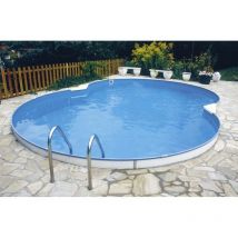 Stahlmantel Achtformbecken 1,50 M Hoch Folie 0,6 Mm 855 X 500 Cm