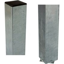 Stahlpfosten verzinkt, quadratisch 8x8x236cm - Einbetonieren