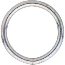 Stahlring (Barrenring) geschweißter Anbindering ø 5mm Metallring Stahl verzinkt