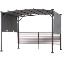 Sunjoy - Stahl/stoff Whirlpool Pergola Titov In Grau - 270cm X 300cm