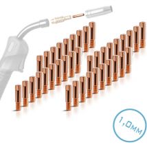 Stahlwerk - 2 x buses de courant AK15 MB15 buses de contact M6x25 1,0 mm mig mag