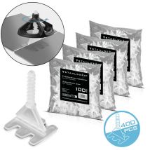 2 x sistema de nivelación de baldosas 200 piezas tirador con rosca - Stahlwerk