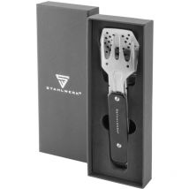 Stahlwerk - bbq Multitool Couvert de barbecue avec pince de barbecue Fourchette de barbecue Spatule de barbecue