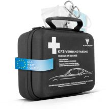 STAHLWERK Bolsa de primeros auxilios para vehículos de motor conforme a la norma DIN 13164 vigente de primeros auxilios StVO-compliant