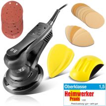 Stahlwerk Brushless Exzenterschleifer 350 W Handschleifer Set