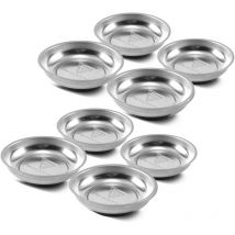 Stahlwerk - Coupelle magnétique 4 pouces en acier inoxydable avec aimant puissant 8 pièces