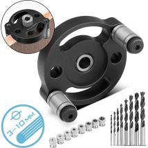 Dübellehren-Set mit Bohrbuchsen Bohrern Selbstzentrierende Dübelhilfe - Stahlwerk