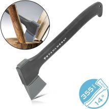 Stahlwerk - hacha CA-355 st 355 mm hacha forestal de acero al carbono con mango de fibra de vidrio