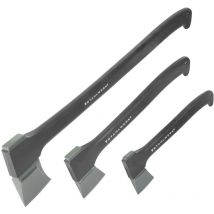 Stahlwerk - Set de 3 haches 355/ 445/ 775 mm Hache en acier au carbone avec manche en fibre de verre