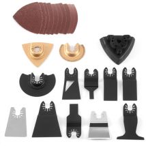 Stahlwerk - Set di accessori da 23 pezzi per utensili multifunzione oscillanti