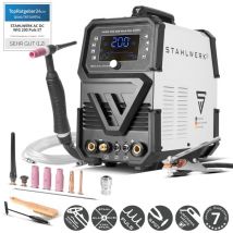 Stahlwerk - Soldadora de arco protegido ac/dc tig 200 Puls Pro Digital Spot 200 a