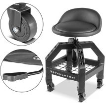 Stahlwerk - Tabouret d'atelier siège à roulettes Tabouret 136 kg 59-76 cm hauteur d'assise