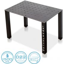 Stahlwerk - Tavolo da saldatura kit fai da te piano di lavoro pesante 12 mm acciaio S355