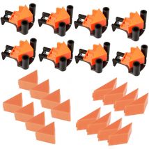 Stahlwerk - Tendeur d'angle, jeu de 8 pièces 60° / 90° / 120° Tendeur d'angle / Pince d'angle