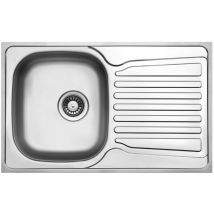 Fnx Bathrooms - Stainless Steel 1.0 Bowl Kitchen Sink with Waste Set - Inset