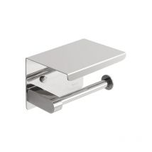 Stainless steel towel rack, toilet paper roll holder, wall-mounted punch-free hotel storage box, mobile phone storage rack