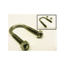 Securefix Direct - Stainless Steel u Bolt with 2 Hex Nuts M10 (75MM Boat Hose Pipe Tube Clamp)