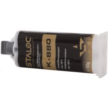 K-880 Metallkleber Flüssigmetall (hitzebeständig) ohne Mischer 50 ml grau - Staloc