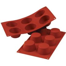 Silikomart Sf023 Stampo Da Forno Stampo Per Muffin 1 Pz Rosso